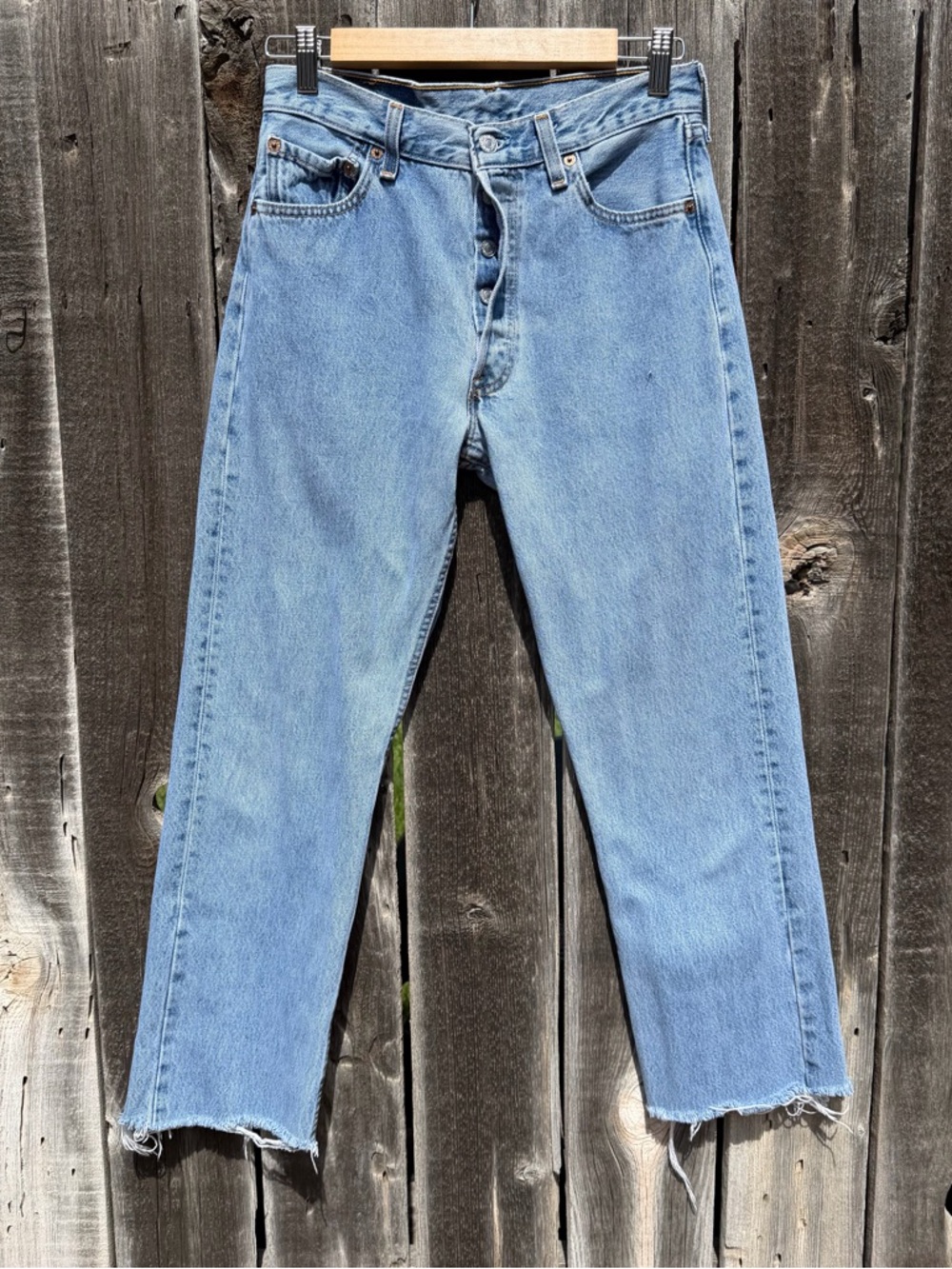 Levi's Light Blue High Rise Straight Leg Jeans